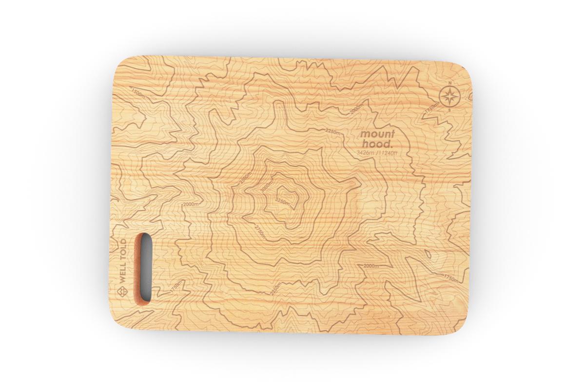 Topography Map Bar Board