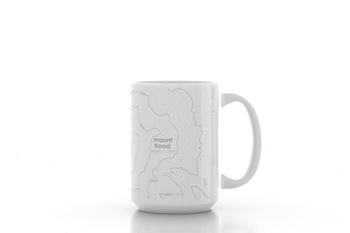 Custom Topography Map 15 oz Mug