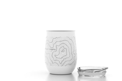 Topography Map 12 oz Insulated Wine Tumbler
