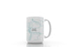 Custom Topography Map 15 oz Mug