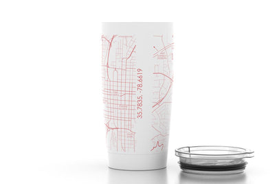 College Town Map 20 oz Insulated Tumbler