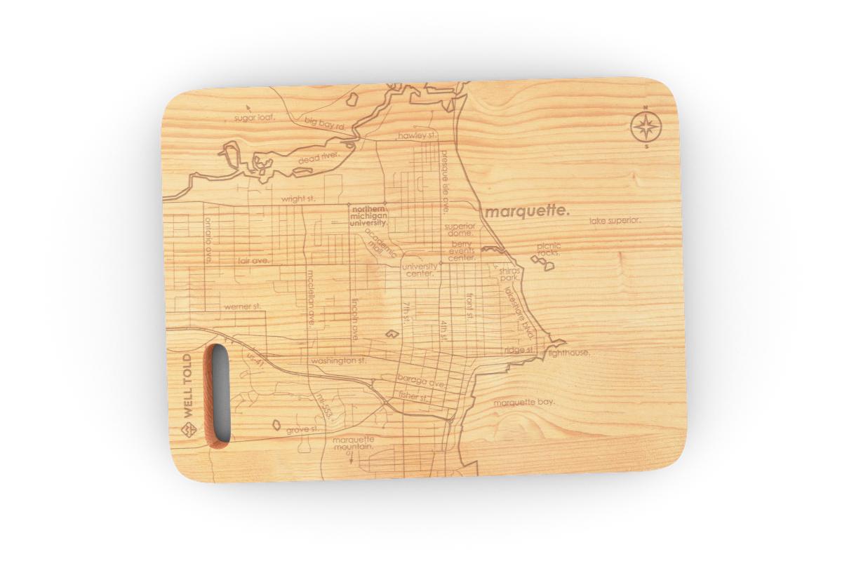 College Town Map Bar Board