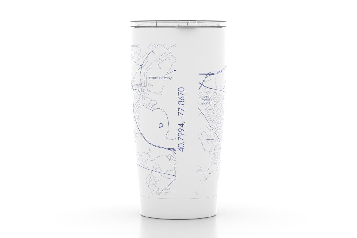 Ohio Tumbler Home State Travel Mug Insulated Laser Engraved Map