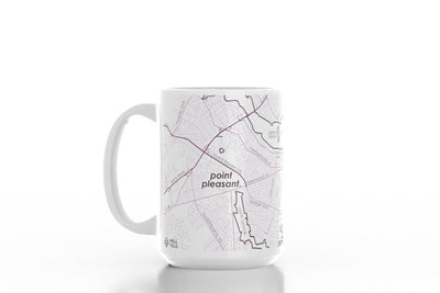 Home Town Map 15 oz Ceramic Mug