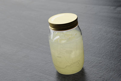 College Town Map Etched Mason Jar