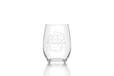 Rocky Mountain Stemless Wine Glass