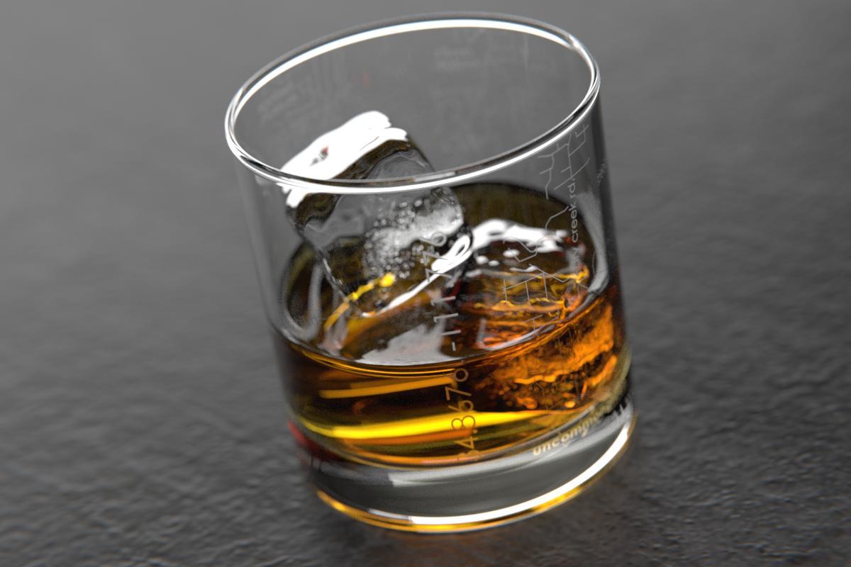 Sedona AZ Map Rocks Glass