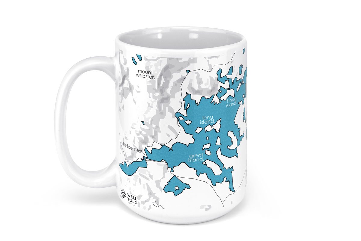 Squam Lake Map Mug - 15oz