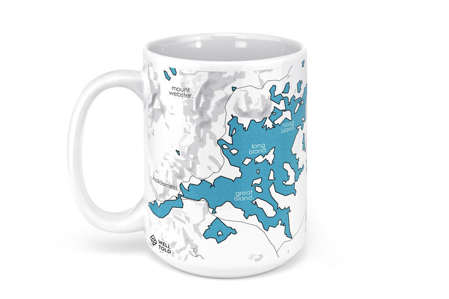 Squam Lake Map Mug - 15oz