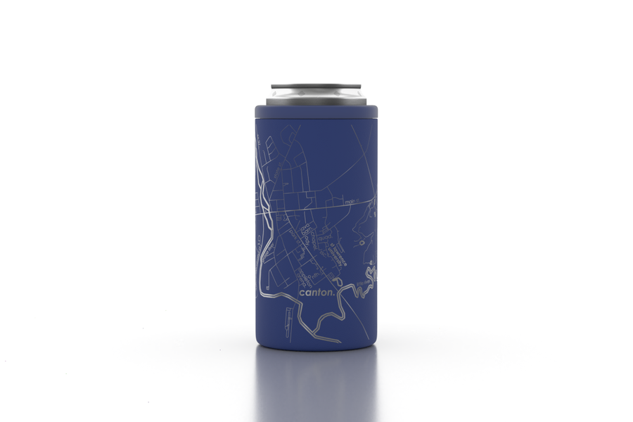 College Town Map Insulated 16 oz Tall Can Cooler