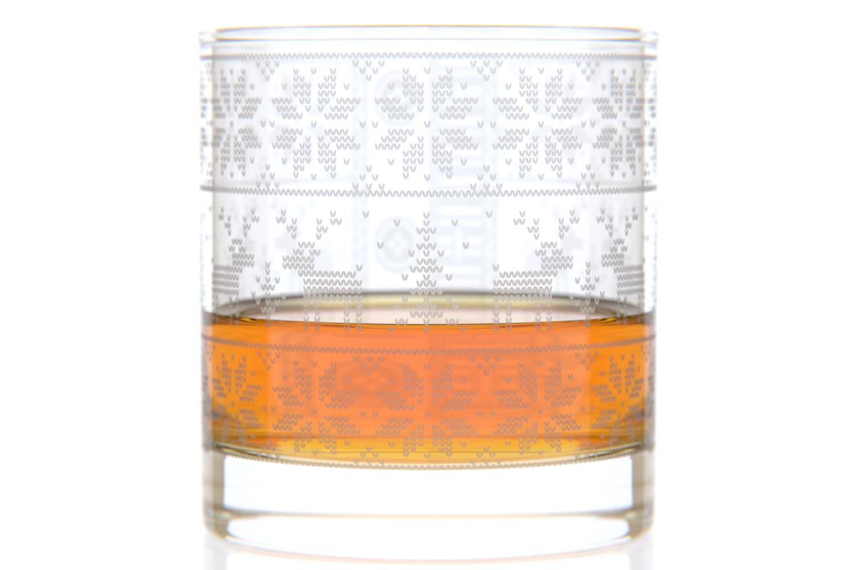 Reindeer Sweater Rocks Glass