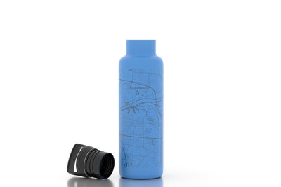 College Town Map 21 oz Insulated Hydration Bottle