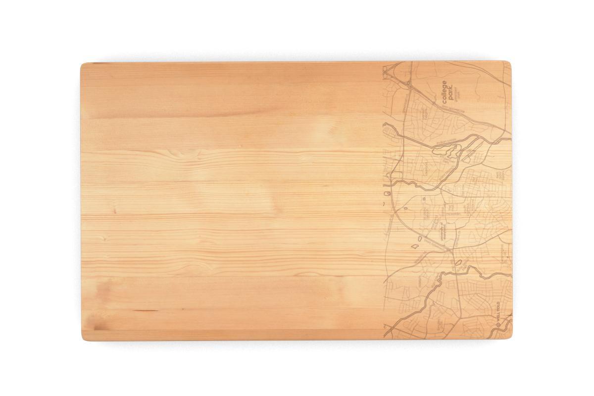 College Town Map 11x17 Cutting Board