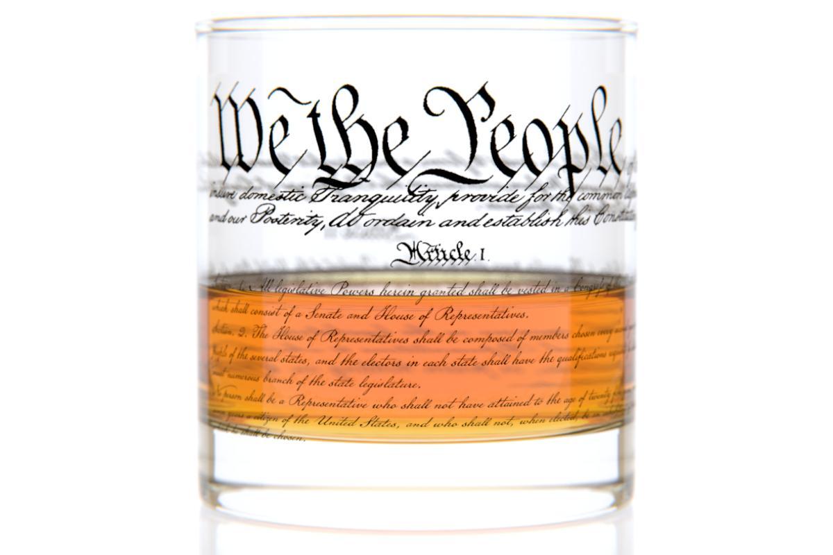 Constitution Rocks Glass