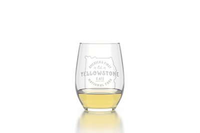 Yellowstone Stemless Wine Glass