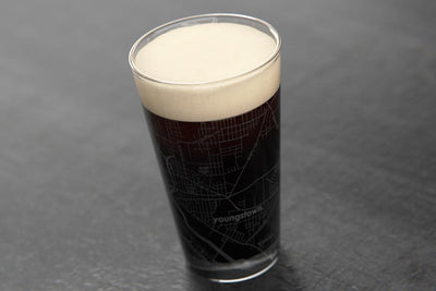 Home Town Map Pint Glass